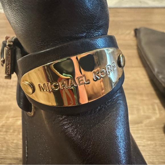 Michael Kors Brown Leatehr Boots Sz6 - Picture 3 of 4
